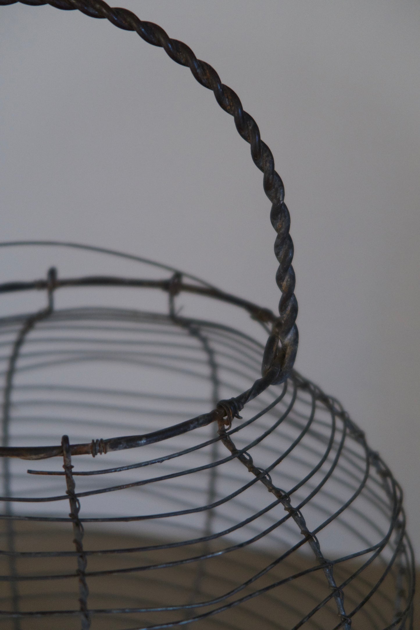 Antique Wire Work Basket