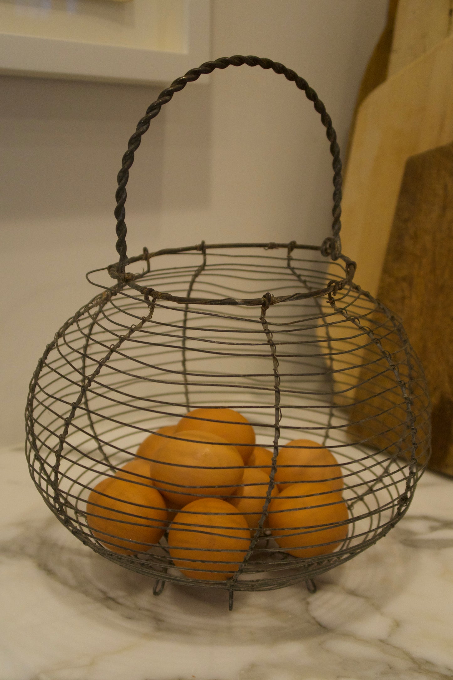 Antique Wire Work Basket