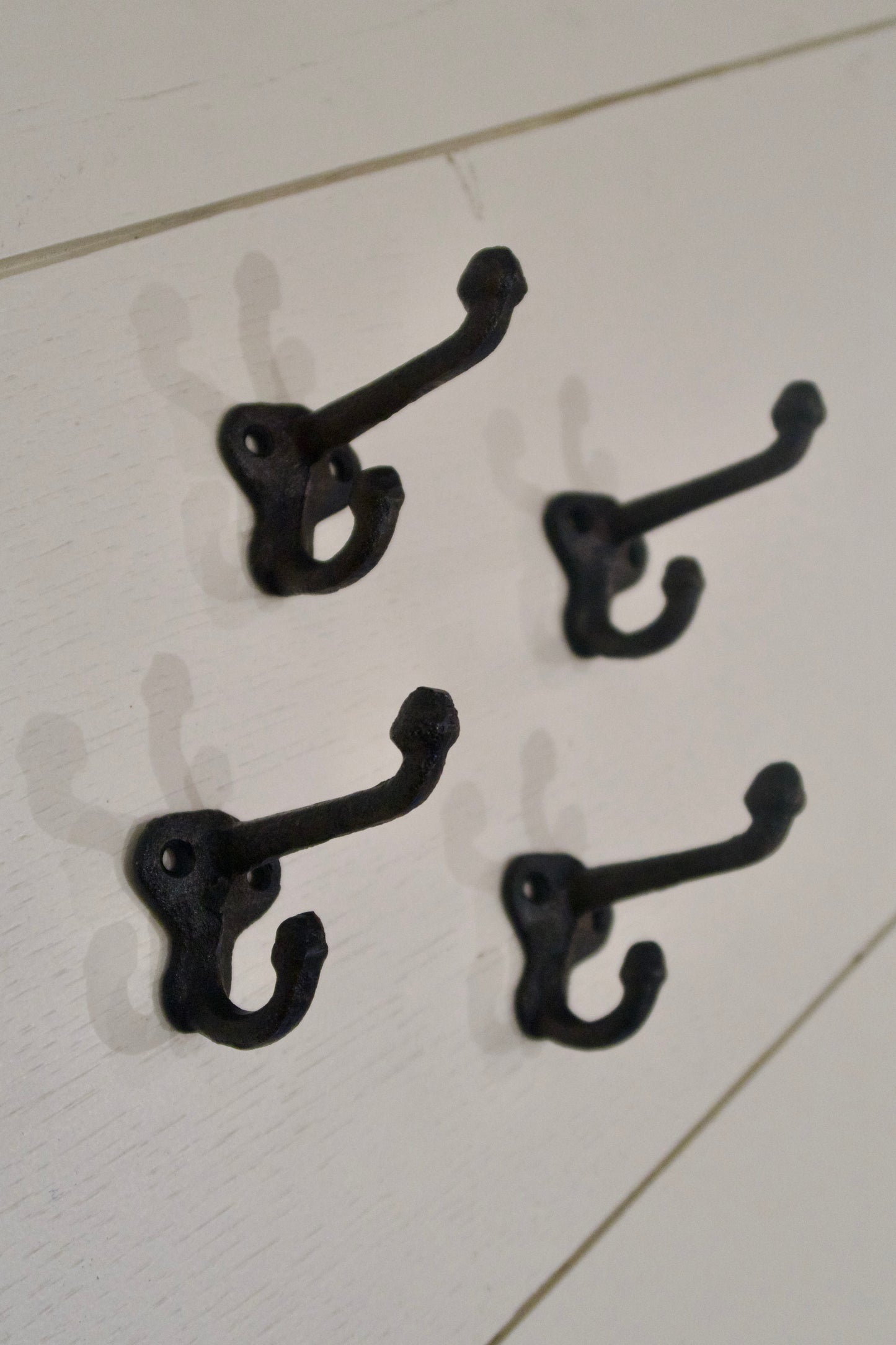 Set of 4 Cast Iron Hooks
