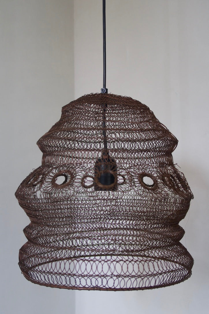 Handcrafted Wire Light Fixture