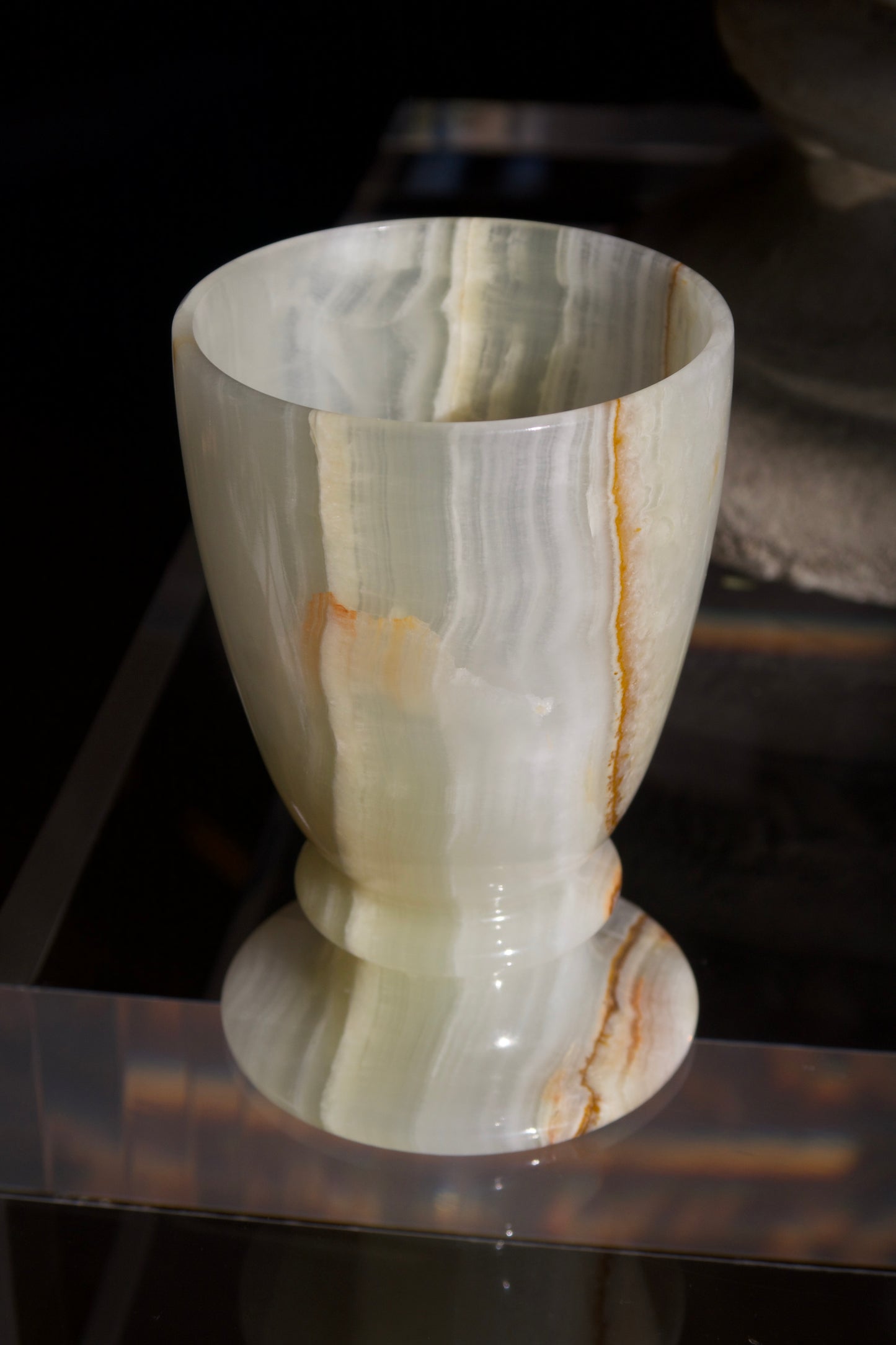Vintage Onyx Goblet