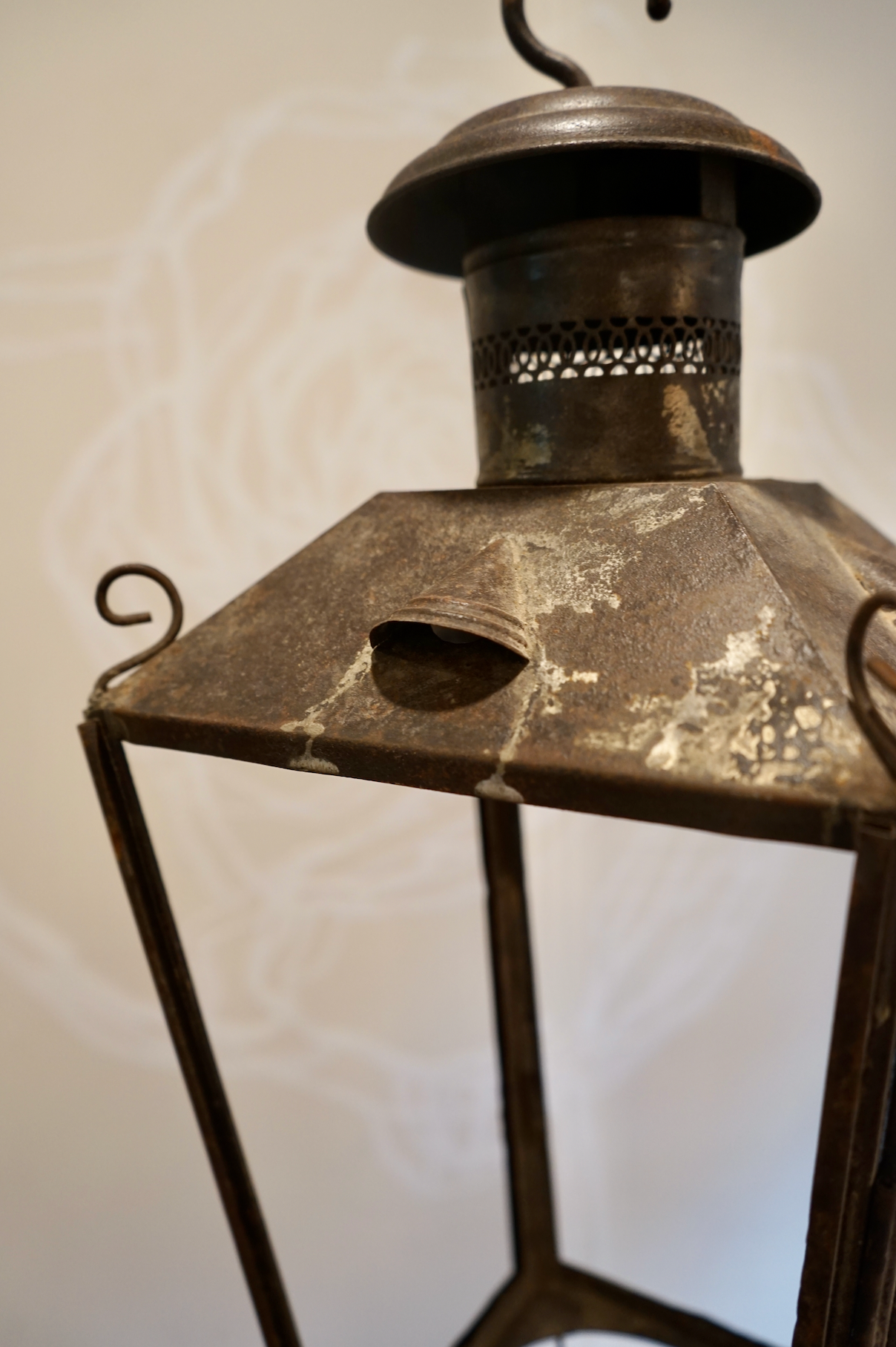 Early French Iron Lantern