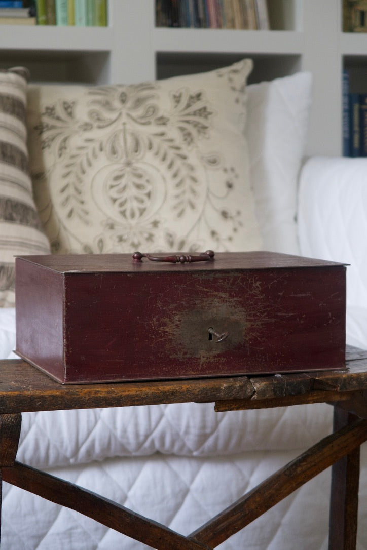 Antique Burgundy Box