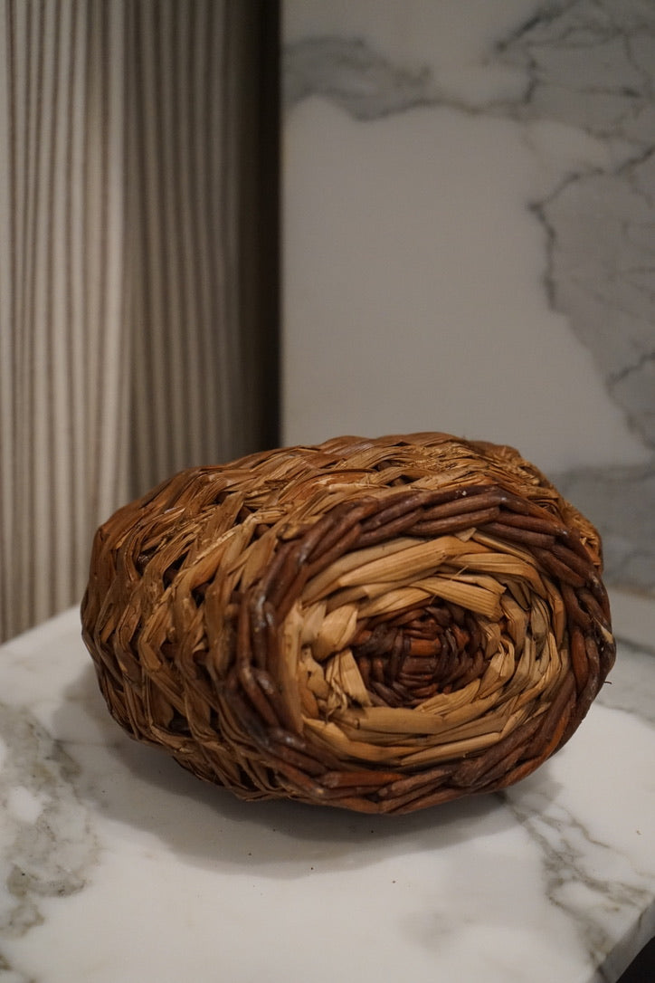 Wicker Wrapped Corked Bottle