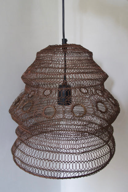 Handcrafted Wire Light Fixture