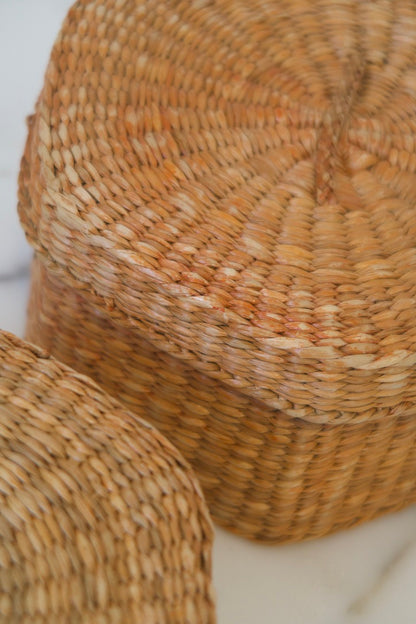 Vintage Woven Basket, 2 Available