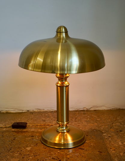 Rare Pair of Brass Mushroom Lamps; Circa 1960 from Germany