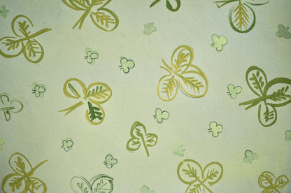 Clover Leaf Painting on Paper; 1940s