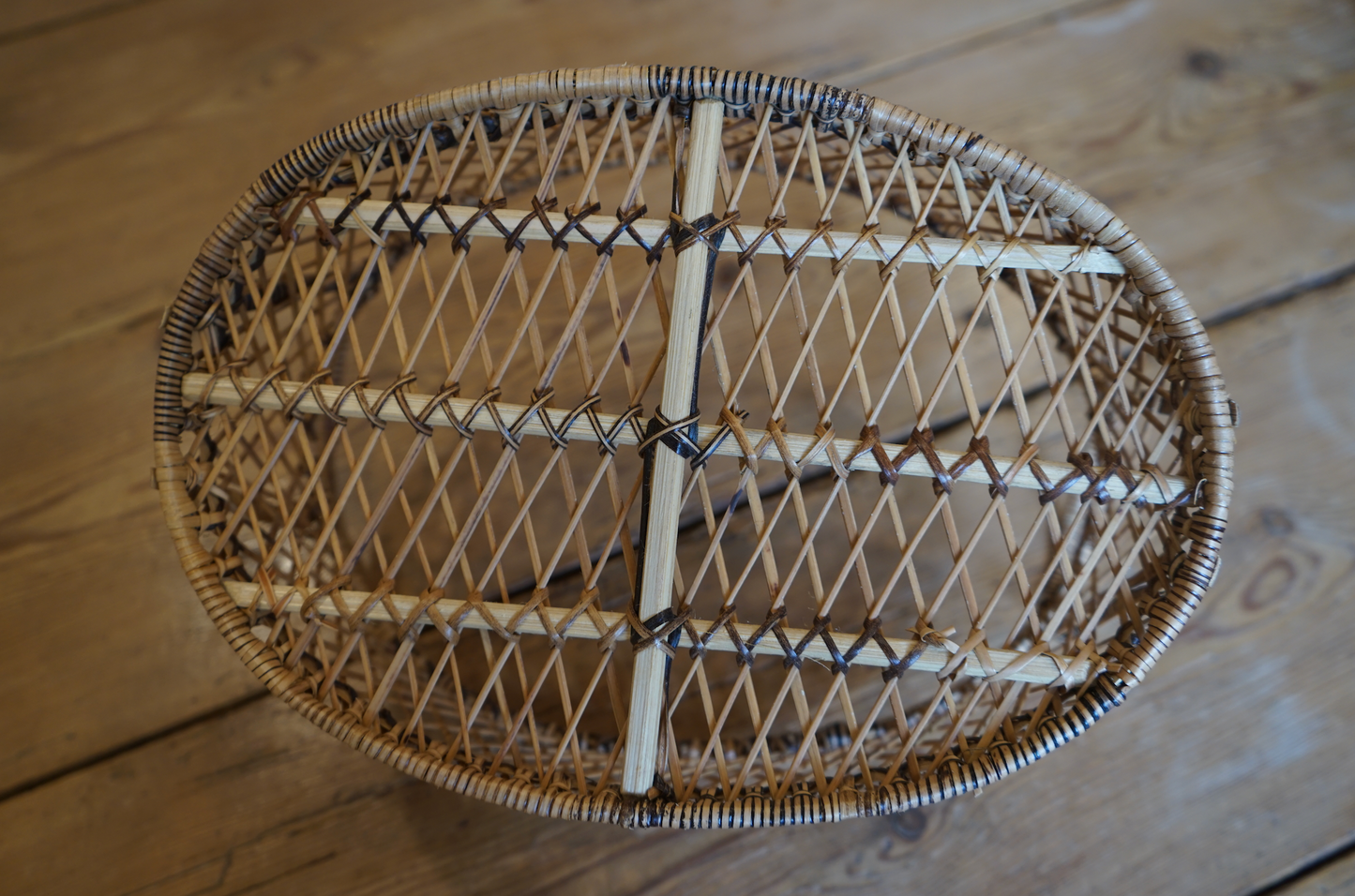 Finely Handwoven Rattan Basket
