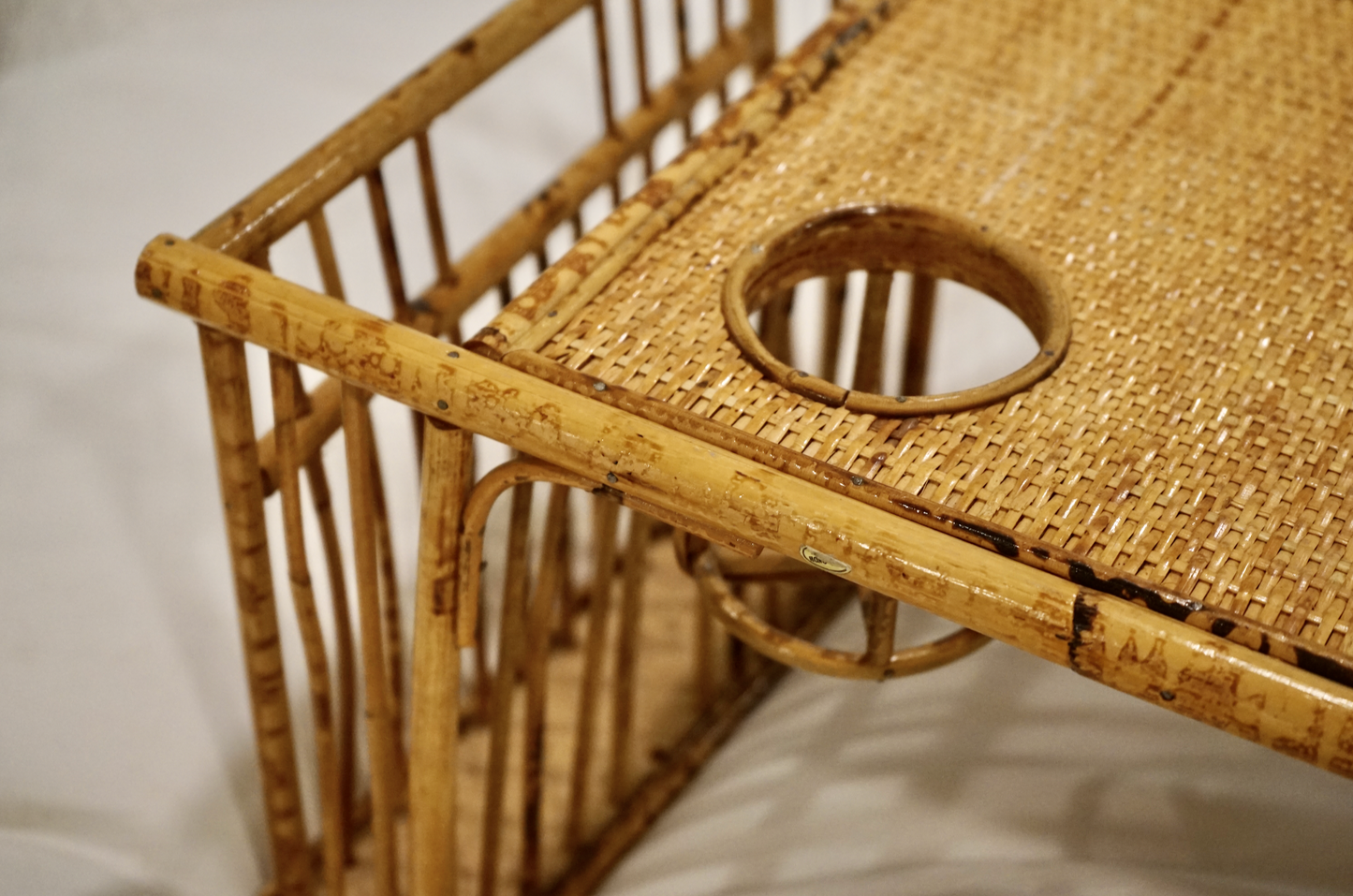 Rattan and Bamboo Bed Tray