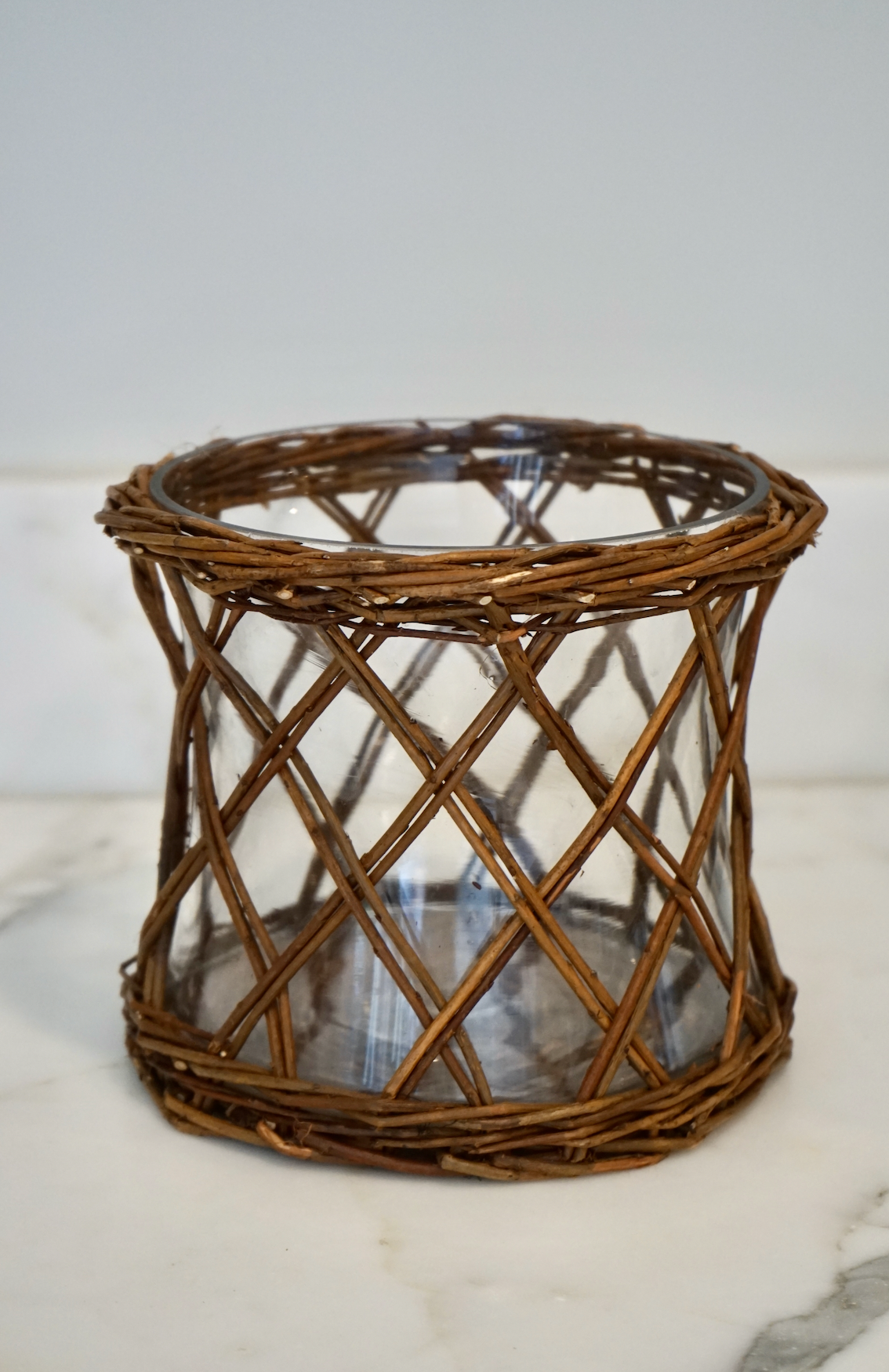 Willow Wrapped Flower Vase